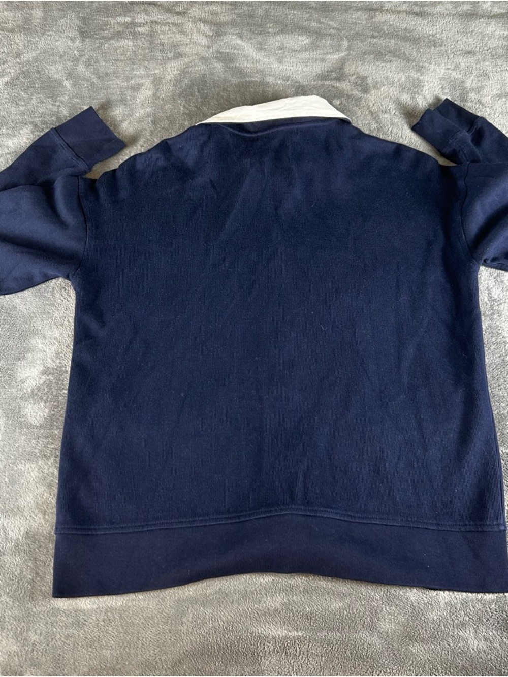 Lauren Ralph Lauren Cardigan Jacket Womens L Navy Blue Nautical Preppy Old Money - Picture 11 of 14